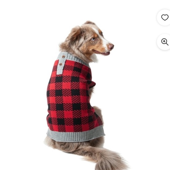 Vibrant Life Winter Dog Clothes Buffalo
Check Plaid Sweater, Medium - Picture 5 of 5